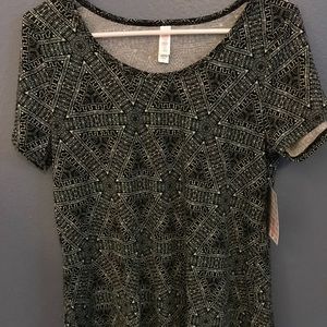 BNWT - Black, white and Teal Aztec medallion print